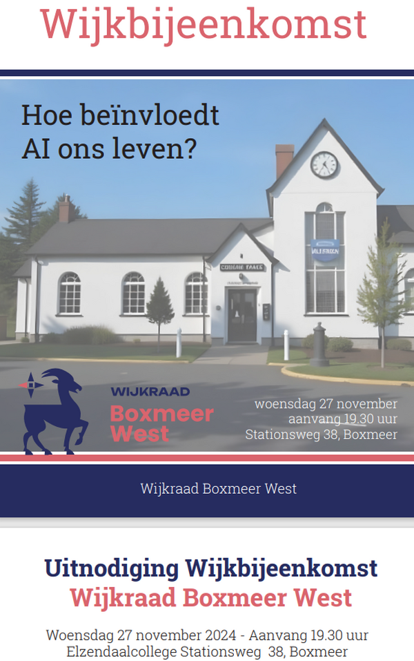 wijkbijeenkomst AI